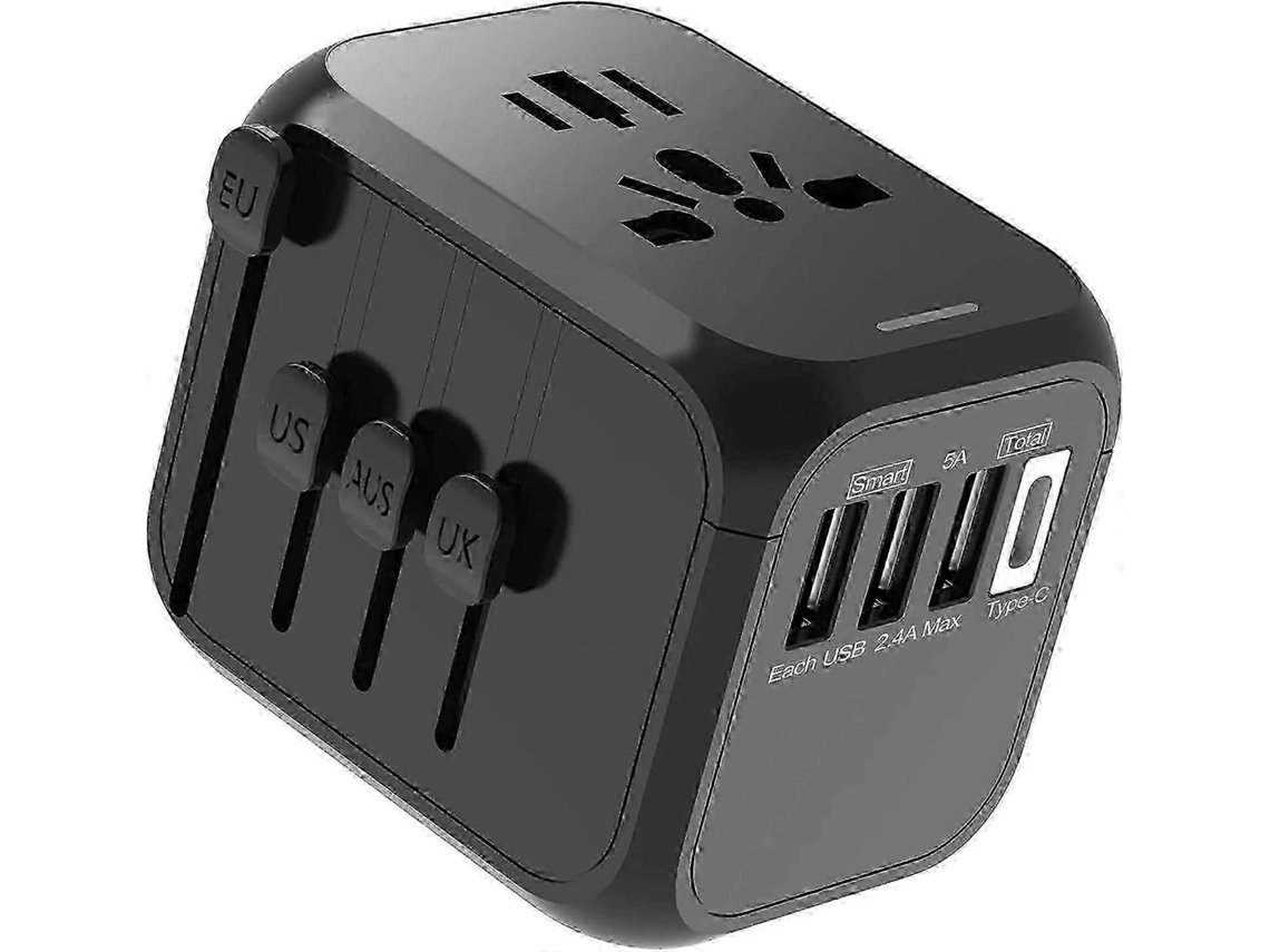 Adaptador de corriente universal Hengjian para viajes internacionales y europeos