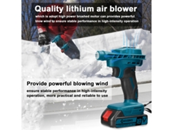 Soplador Eléctrico De Alta Potencia Con Motor De Escobillas Para Limpiar Polvo, Nieve Y Hojas.