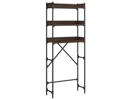 Estantería lavadora madera VIDAXL ingeniería roble marrón (67x25x163 cm)