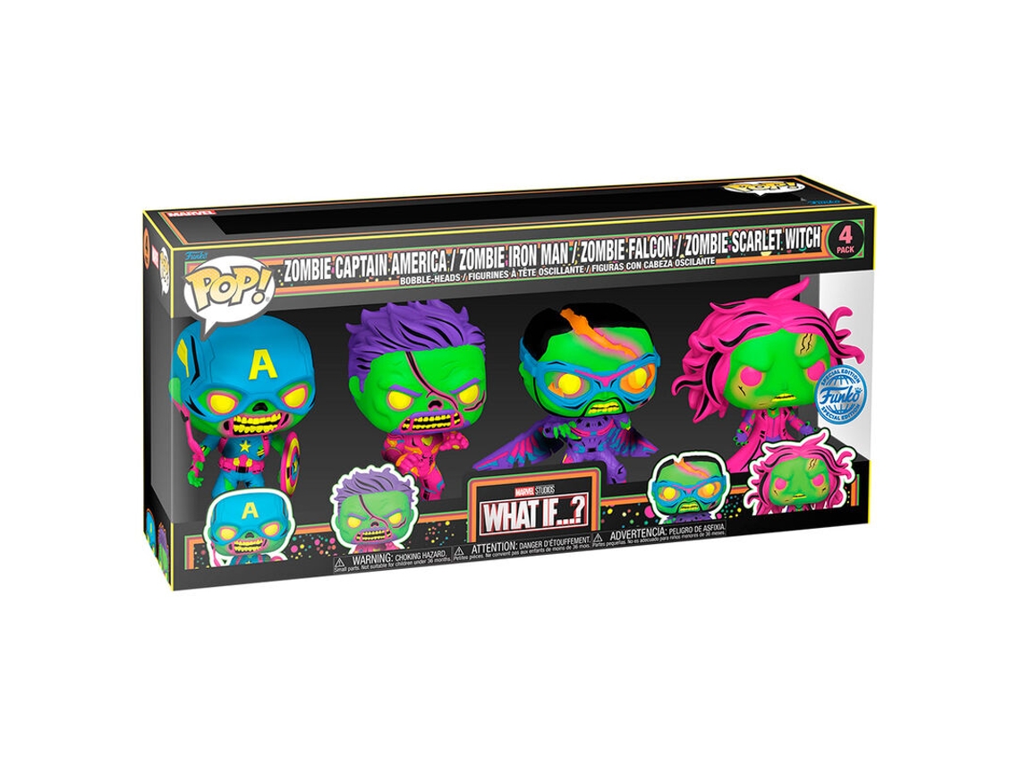 Pop Pack con 4 figuras de Marvel What If...? Exclusivo de Funko
