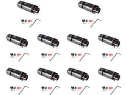 10 Conectores Impermeables Ip68 De 4000 V Y 40 A Para Paneles Solares Fotovoltaicos, Ideales Para Kits De Protección.