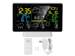 Reloj Inteligente De 7,5 Pulgadas Con Pronóstico Del Tiempo Y Alarma Inalámbrica - Ee. Uu.