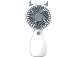 Mini Ventilador Usb Portátil Con Un Bonito Diseño De Lazo Para Estudiantes, Recargable, Blanco, 1 Unidad.