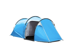 Tienda De Campaña Tipo Túnel Para 2-3 Personas, Fibra De Vidrio 190t, Azul Claro, 426x206x154cm