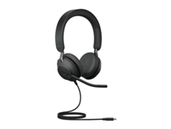Jabra Evolve2 40 Ms Auriculares estéreo USB Tipo-C Diadema Negro