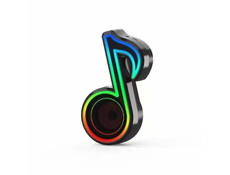 BISBISOUS Altavoz Bluetooth Inalámbrico Luz Led Altavoz Estéreo Negro