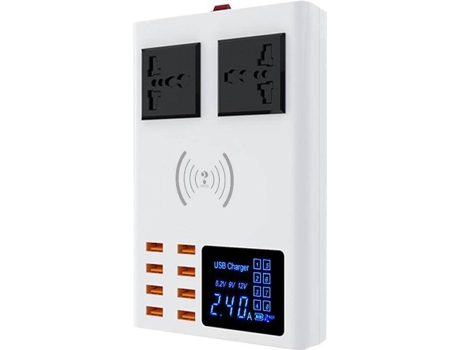 Cargador Inalámbrico Coche JGB 33000001420-15 (2A - Inalámbrico - Blanco)
