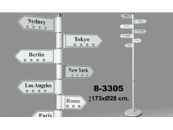 Perchero DRW (Blanco - Metal - 28cm x 173cm)