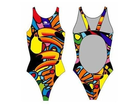 Traje de baño para Mujer TURBO Tucan Pro Resist Multicolor para Natacion (L)