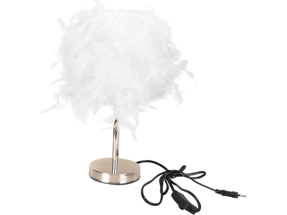 Lámpara De Mesilla De Noche Con Plumas Para El Hogar, Lámpara De Plumas Creativa, Lámpara De Mesa Decorativa