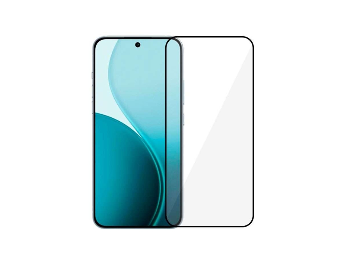 Cristal Templado Completo Negro Para Oppo Reno 14
