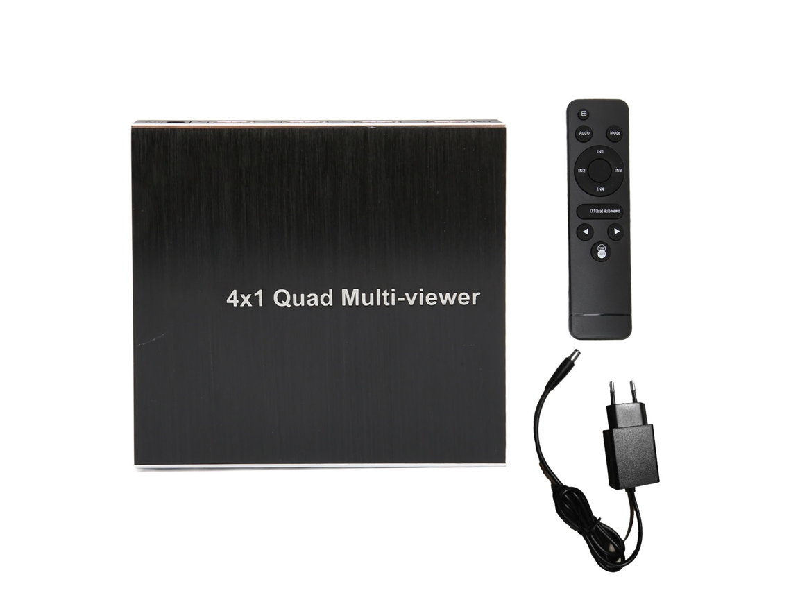 Multivisor Switch Seamless 4x1 Hd 1080p 60hz Con Control Rs232, Enchufe Europeo 100-240v