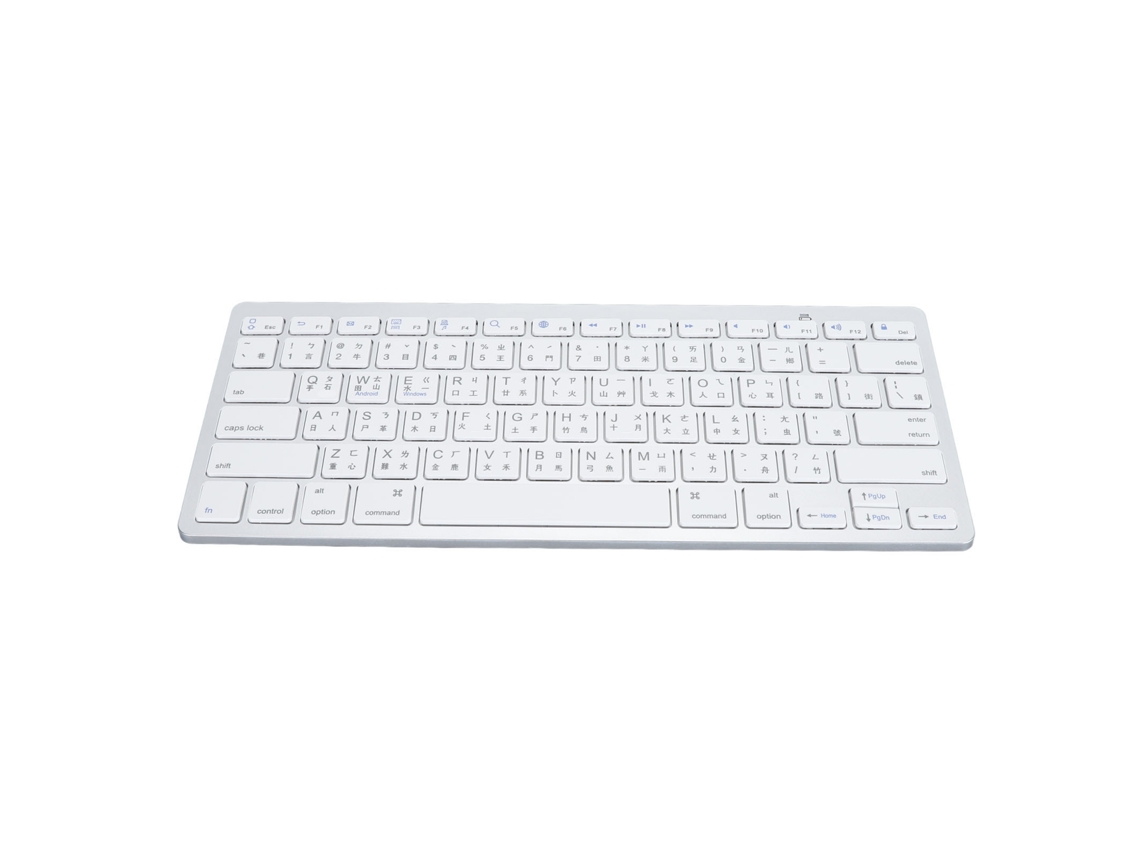 Teclado Bluetooth bilingüe, ultrafino, con interruptor de tijera, inalámbrico, para PC, portátil y tableta, en chino tradicional YHL.