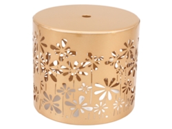 Portavelas Redondo De Hierro Con Recorte Decorativo Para Mesa, Hogar, Bodas Y Fiestas.