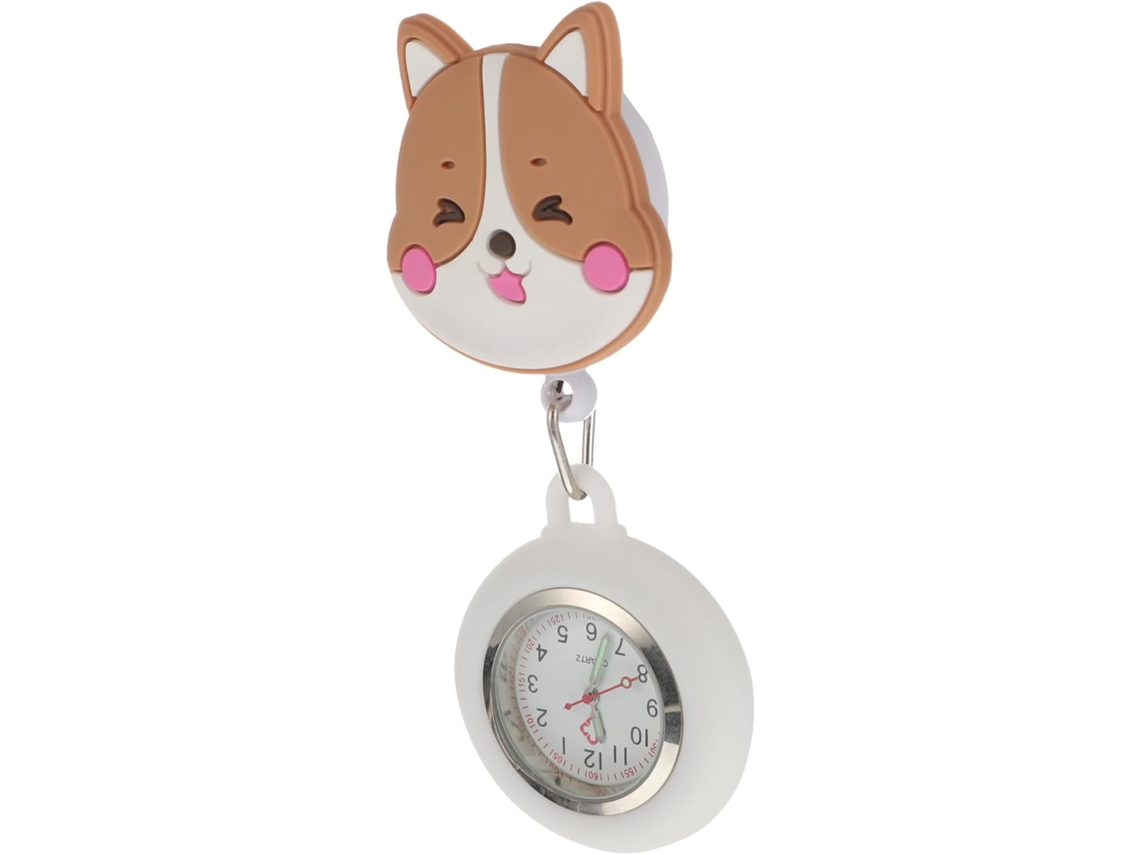 Reloj Bolsillo Enfermeras Hebilla Retráctil Movimiento Cuarzo Ligero Metal Diseño Delicado Bonito Trabajadoras