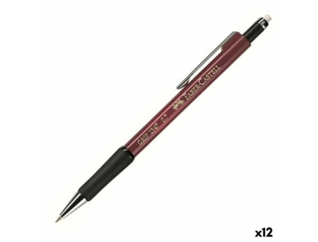 Portaminas FABER-CASTELL grip 1347 Rojo 0,7 mm (12 unidades)