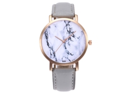 Reloj De Pareja De Cuarzo Con Dial Redondo Ultra Delgado Zhoulianfa Gris