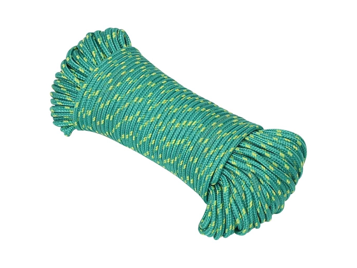 Cuerda De Barco Polipropileno Verde 4 Mm 500 M