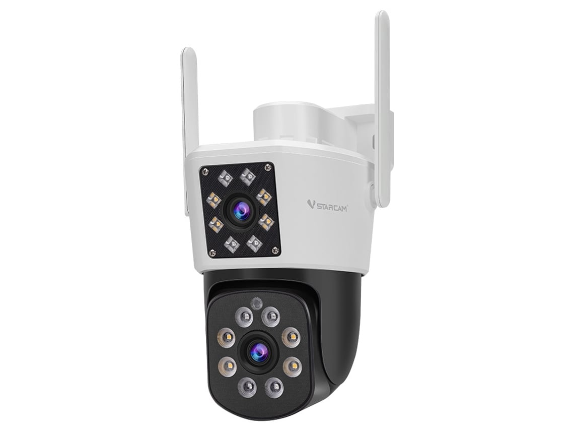 Câmera Externa Wi-fi Hd De 4 Mp, Lentes Duplas, Tela Dupla, Ptz, Rastreamento Automático, Resistente À Água.