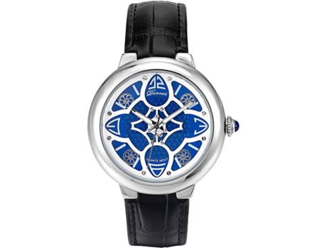 VEANXIN Relojes con esfera hueca Reloj de pulsera impermeable de moda-Azul L