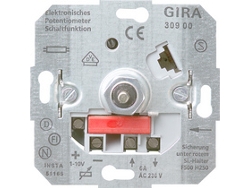030900 Regulador de intensidad de luz, interruptor integrado metálico Gira (030900)