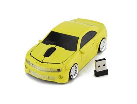Ratón ENKERS Chevrolet (Inalámbrico - 1600 dpi - Amarillo)