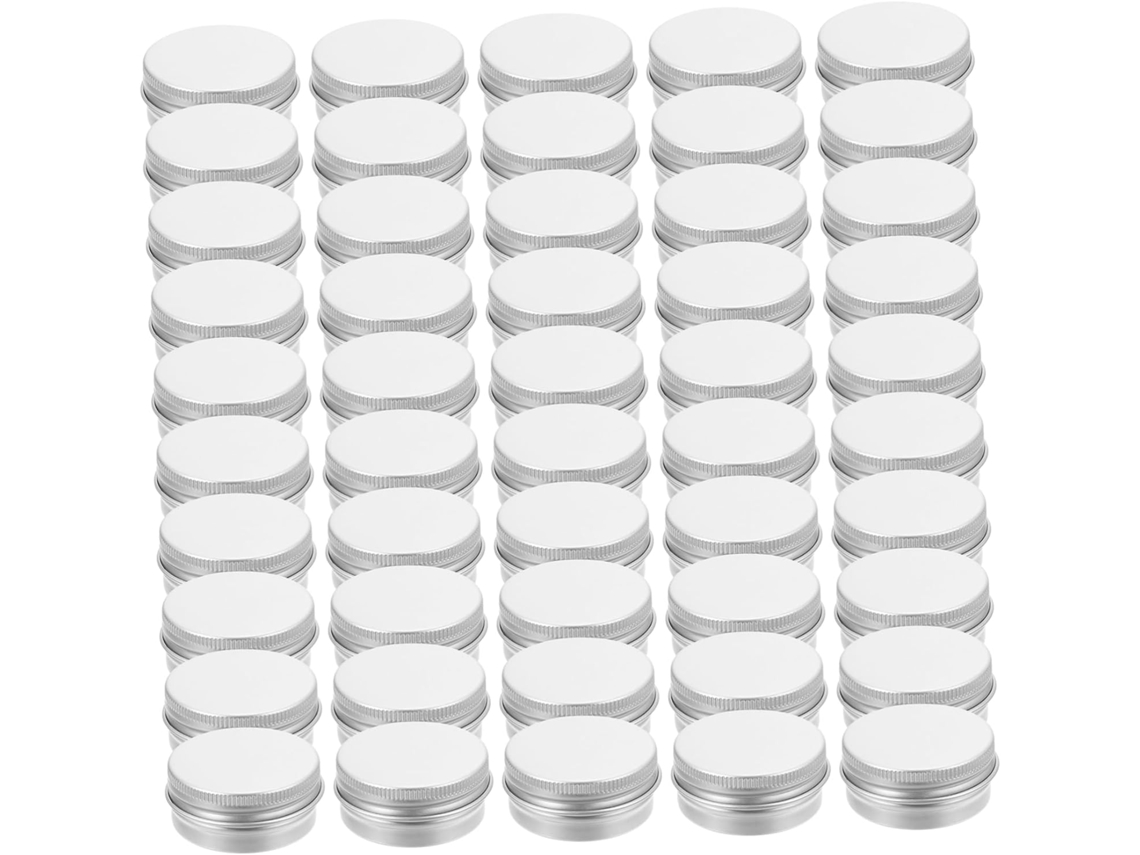 50 Envases De Aluminio Con Tapa En Espiral, Envases Vacíos Para Cosméticos, Cremas Y Más.