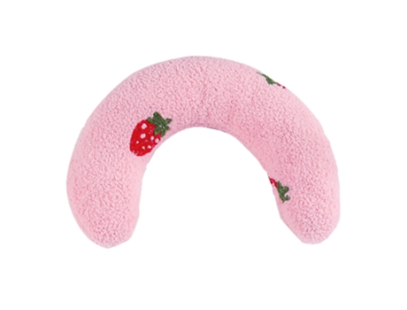 Almohada Pequeña Para Gatos Almohada En Forma De U Suave Y Esponjoso Juguete Calmante Para Mascotas ELKUAIE