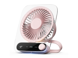 Ventilador De Mesa Eifson 199 Velocidades, Silencioso, 3-10h De Autonomíarosa