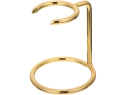Soporte De Rasoir En Métal Dorado Porte-balais Compacto Antideslizante Pour Blaireau Rasage Accessoire