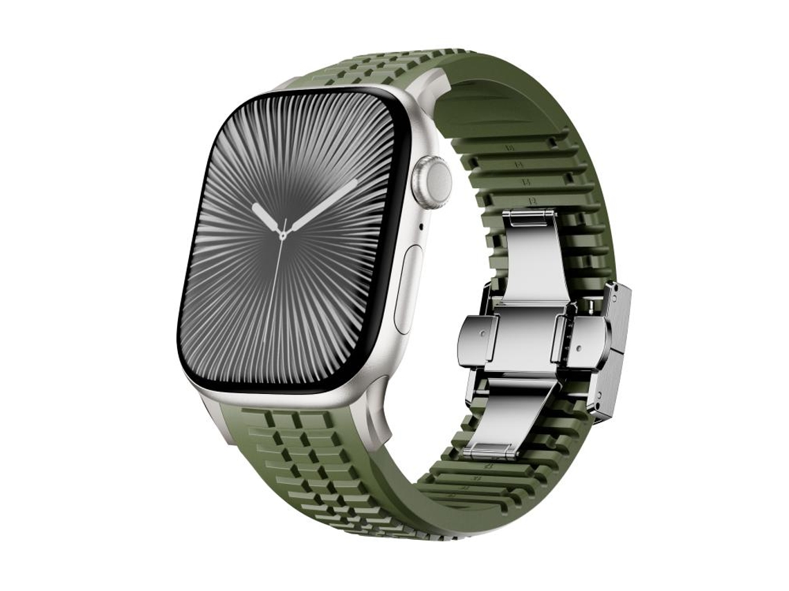 Pulsera de metal negro con diamante en forma de mariposa para Apple Watch 42/41/40/38 mm XIAOMOYU