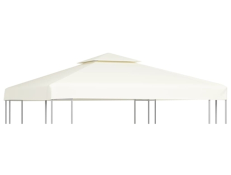 Cubierta de repuesto de cenador 310 g/m² VIDAXL blanco crema (3x3 m)