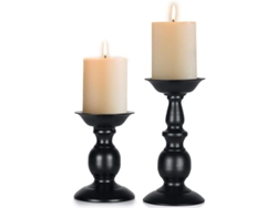 Portavelas De Hierro (2 Piezas) Para Velas De 80 Mm O Velas Led Sin Llama, Halloween