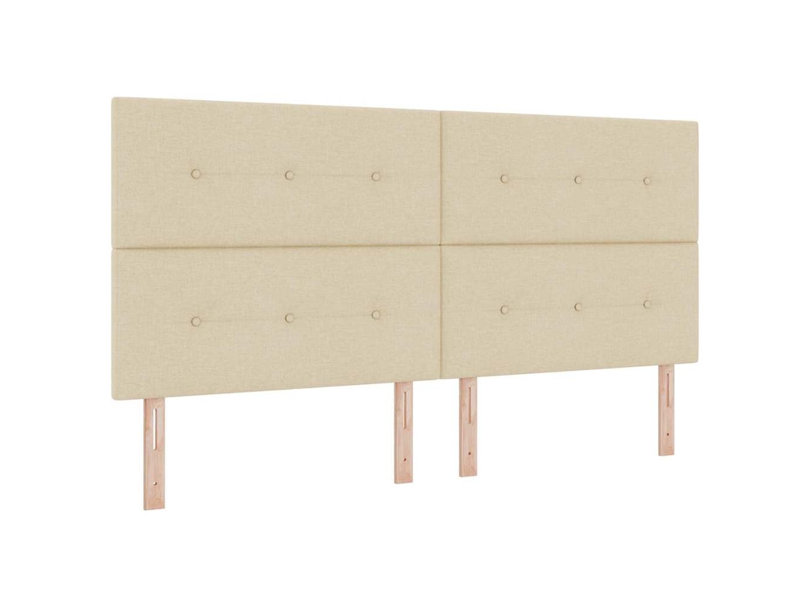 Maison Exclusive - Cabecero Led Con Tiras Led Con Cabecera Crema 200 Cm Tela