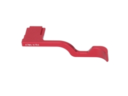 Restos De Pulgar Para Cámara Hot Shoe Thumb Up Grip, Diseño Ergonómico De Aleación De Aluminio, Compatible Con A7m4 A7r4 A7r5 A7m5, Rojo