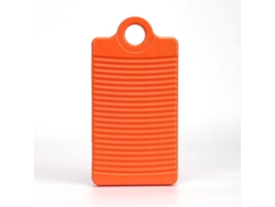 Lavavajillas De Mano Compacto Con Ranura Antiderrame, Ligero, Portátil, Color Naranja, Material Pp.
