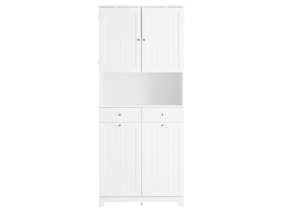 Mueble de baño Sobuy con 2 cajones y 2 cestas, columna estrecha