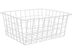 Cesta De Almacenamiento Para Congelador, Organizador De Frutas De Alambre Blanco