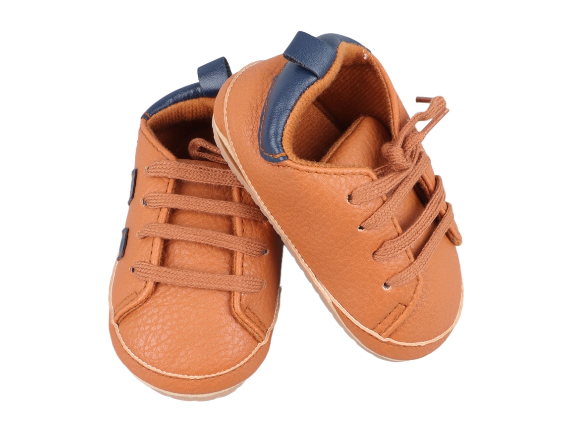 Zapatos Para Bebés Para Caminar Con Suela De Cuero Sintético Suave, Informales, Bonitos, Modernos, Con Cordones.