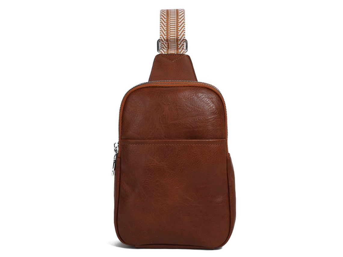 Bolso de viaje retro Kofihety para mujer, moderno, informal, con capacidad, marrón (talla única)