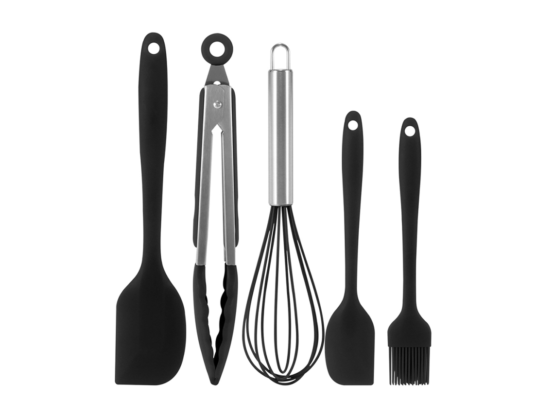 Juego De Utensilios De Cocina De Silicona - Herramientas Para Hornear - 5 Piezas JEIIBRZUI