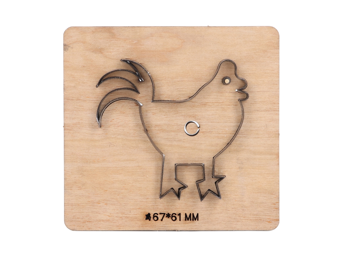 Herramienta De Corte Y Estampado De Acero Aleado Para Cuero Y Metal (hazlo Tú Mismo) - Forma De Gallo