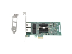 Tarjeta De Red Gigabit Dual Port Pcie X1 10/100/1000mbps Adaptador De Servidor Con 4 Indicadores Led