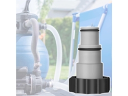 HYMNORA Adaptador de manguera de piscina para conversión de conexión roscada, portátil y resistente para una construcción duradera. Resistente a la corrosión.