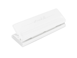 Perforadora De 6 Agujeros Ajustable Espaciado Perforadora De Papel Para Oficina Y Escuela Suministros Escolares (blanco)