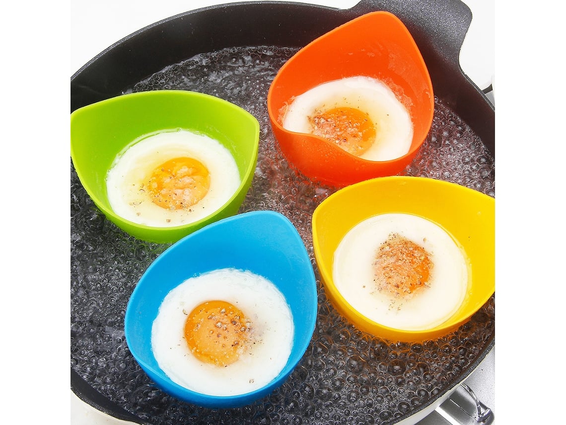 Uds taza para hervir huevos, taza de molde para caldera de huevos, caldera  de silicona para huevos, estufa de caldera para freír al aire para hervir  huevos