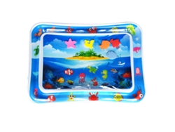 Colchón De Agua Hinchable Para Bebé Con Estampado De Peces, Pvc, Isla Azul, 70x50cm