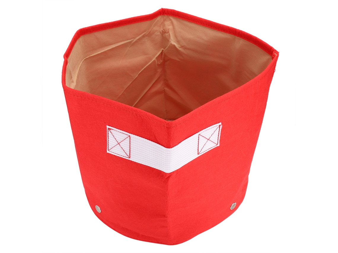 Bolsa De Cultivo Roja De 7 Galones Para Plantas De Jardín, Maceta Para Hortalizas Y Flores, Maceta De Jardín Para