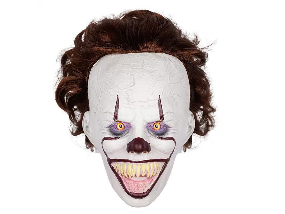 Máscara de látex de payaso divertida para adultos, fiesta de Halloween, RPG A-30 Siurn
