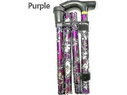 Bastón plegable ajustable con diseño floral, de aluminio ligero, para senderismo, acampada y como ayuda para la movilidad.
